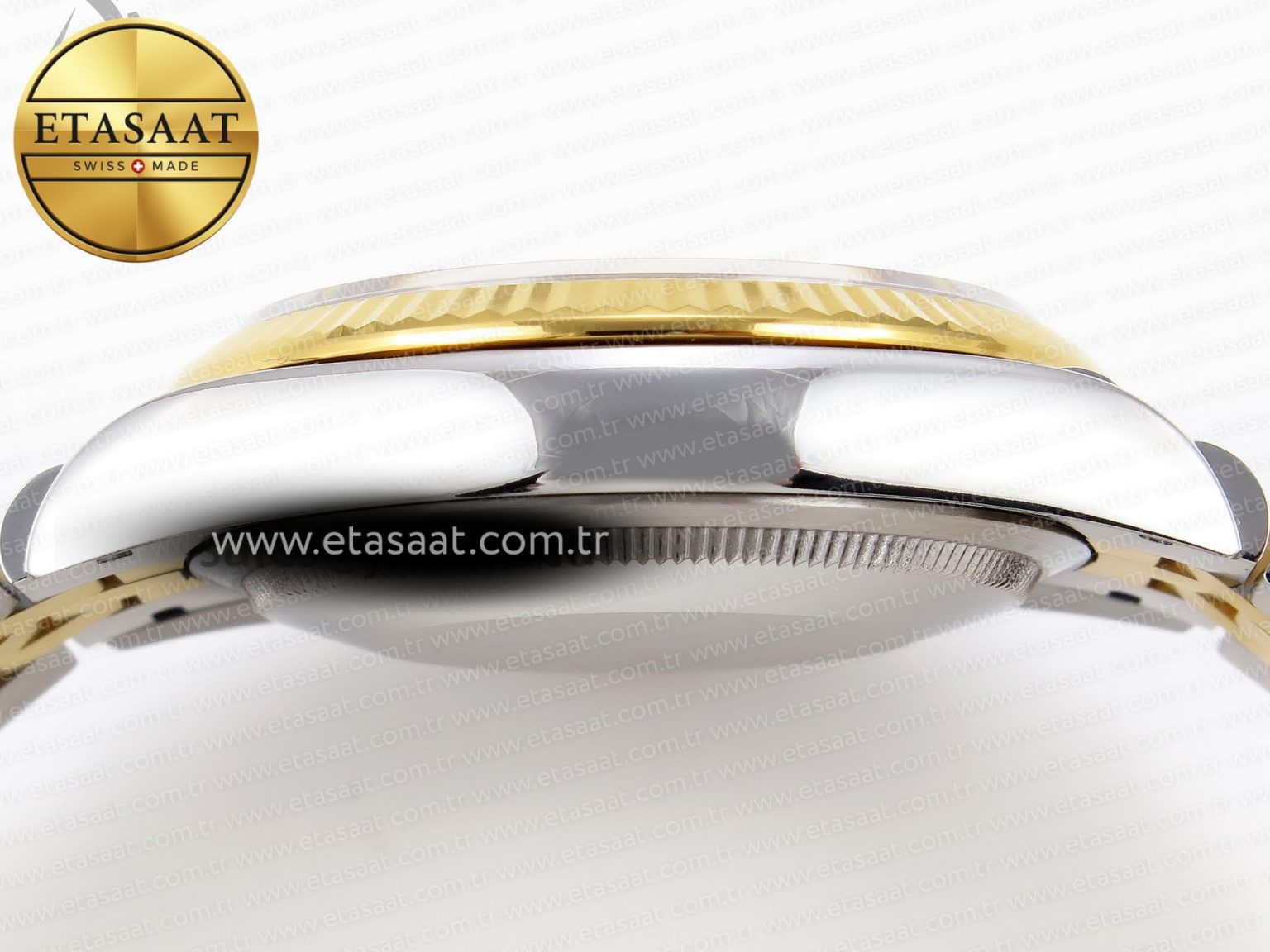 ROLEX DATEJUST STEEL YG TEXTURED DIAMONDS VS3235 - Görsel 10