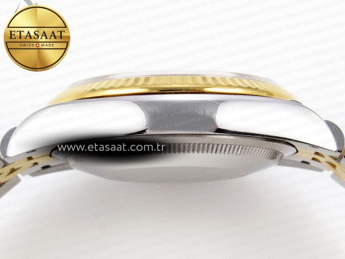 ROLEX DATEJUST STEEL YG TEXTURED DIAMONDS VS3235 - Görsel 10