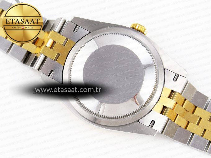 ROLEX DATEJUST STEEL YG TEXTURED DIAMONDS VS3235 - Görsel 15