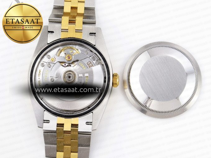 ROLEX DATEJUST STEEL YG TEXTURED DIAMONDS VS3235 - Görsel 16