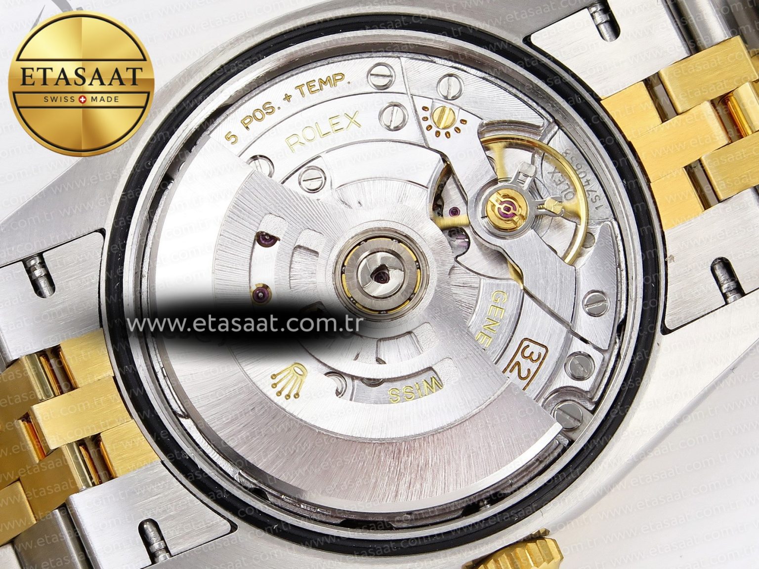 ROLEX DATEJUST STEEL YG TEXTURED DIAMONDS VS3235 - Görsel 17
