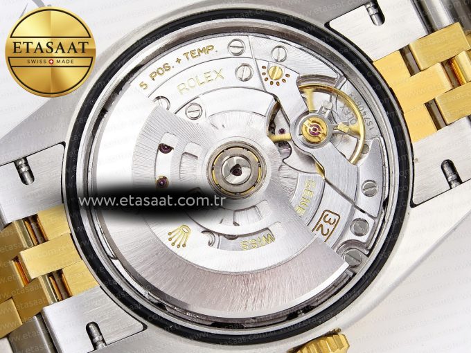 ROLEX DATEJUST STEEL YG TEXTURED DIAMONDS VS3235 - Görsel 17