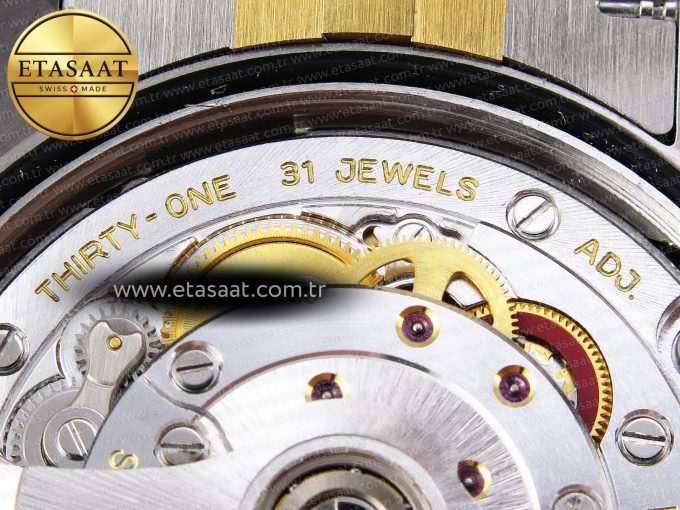 ROLEX DATEJUST STEEL YG TEXTURED DIAMONDS VS3235 - Görsel 22