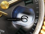 Rolex DateJust 36 SS/RG 126231 Gray Dial Green Roman Marker on Jubilee Bracelet VS3235 - Görsel 11