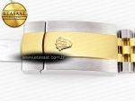 Rolex DateJust 36 SS/RG 126231 Gray Dial Green Roman Marker on Jubilee Bracelet VS3235 - Görsel 31