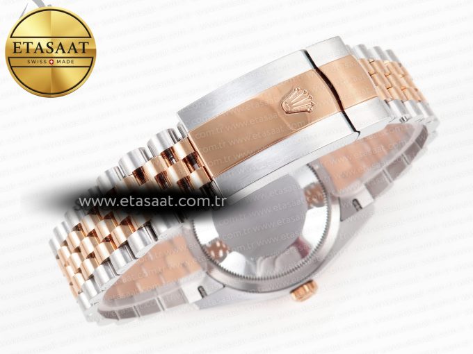 DateJust 36 SS/RG 126231 VSF 1:1 Best Edition 904L Steel Gray Textured Diamonds Dial on Jubilee Bracelet VS3235 - Görsel 16