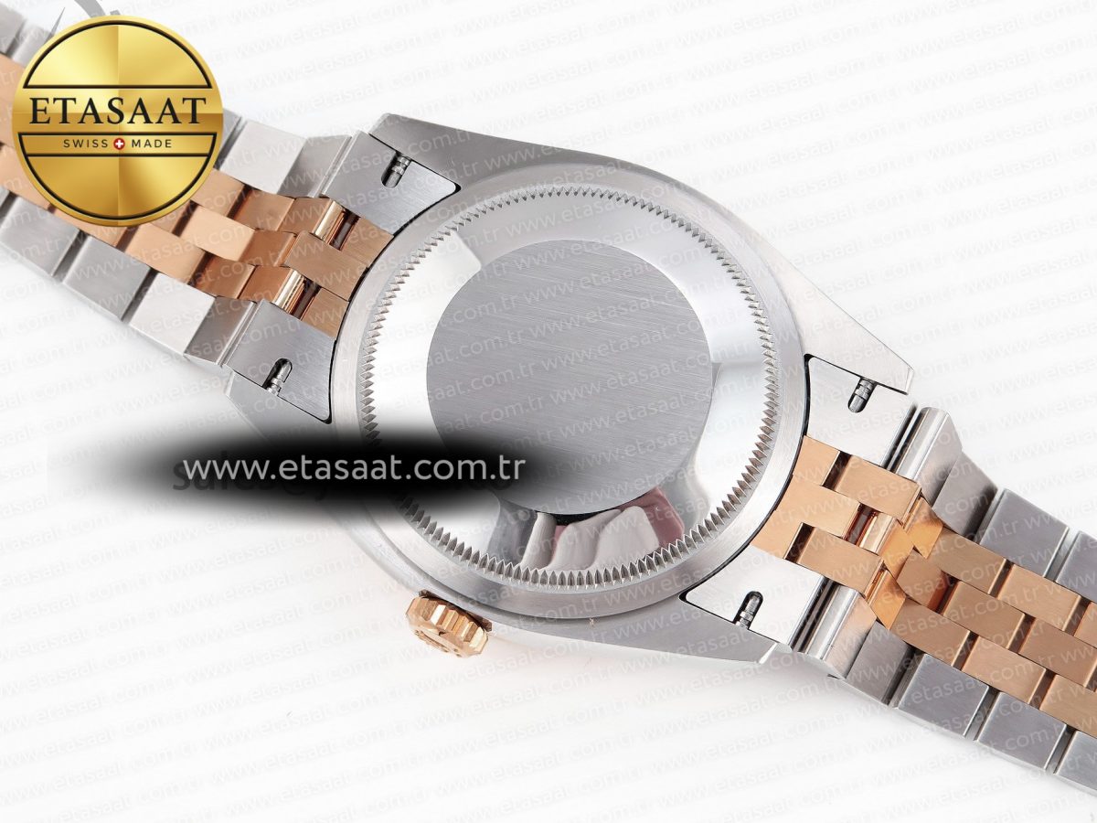 Rolex DateJust 36 SS/RG 126231 Gray Textured Diamonds Dial on Jubilee VS3235 - Görsel 17