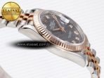 Rolex DateJust 36 SS/RG 126231 Gray Textured Diamonds Dial on Jubilee VS3235 - Görsel 9