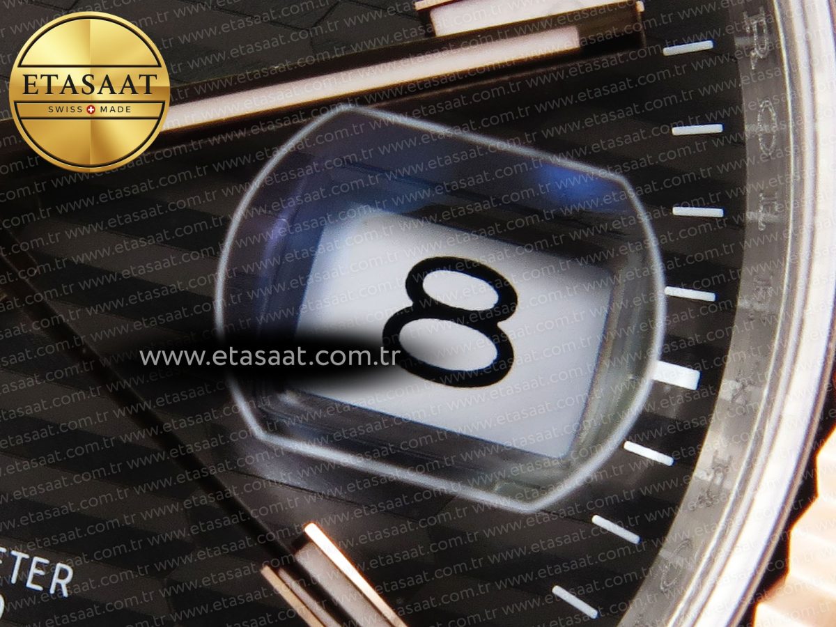 Rolex DateJust 36 SS/RG 126231 Gray Textured Stick Dial on Jubilee Bracelet VS3235 - Görsel 11