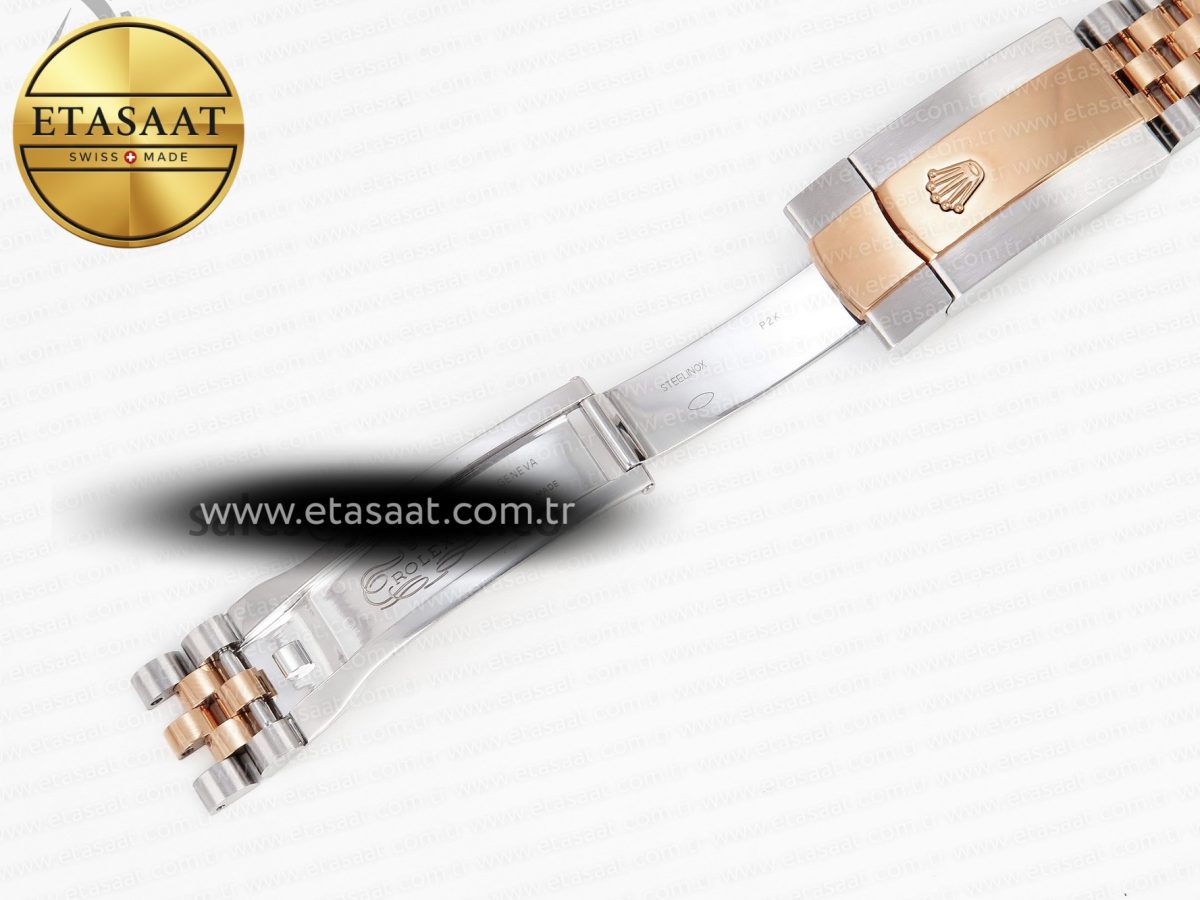 Rolex DateJust 36 SS/RG 126231 Gray Textured Stick Dial on Jubilee Bracelet VS3235 - Görsel 27
