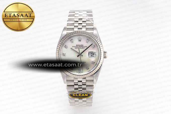 DateJust 36mm 126234 Clean 1:1 Best Edition 904L Steel MOP Diamond Dial on Jubilee Bracelet VR3235 - Görsel 3