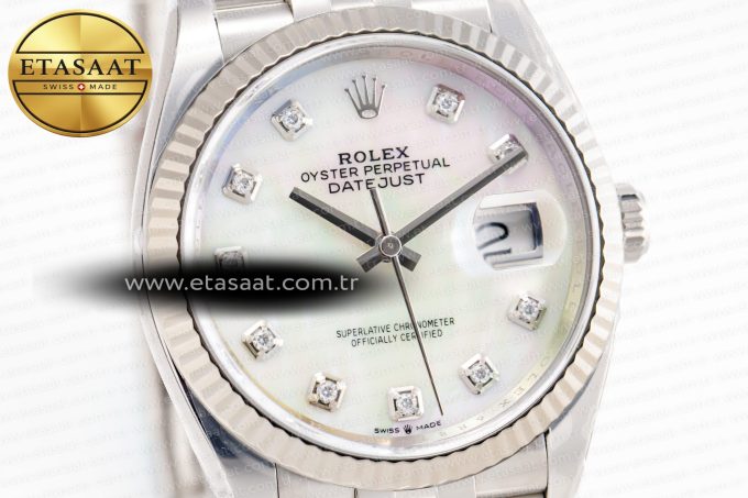 DateJust 36mm 126234 Clean 1:1 Best Edition 904L Steel MOP Diamond Dial on Jubilee Bracelet VR3235 - Görsel 5