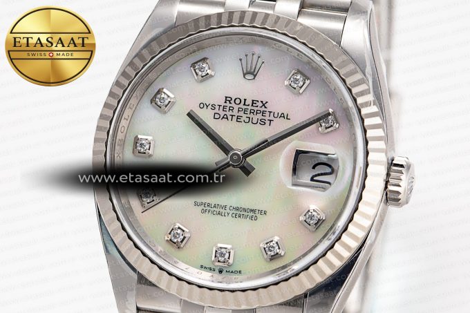 DateJust 36mm 126234 Clean 1:1 Best Edition 904L Steel MOP Diamond Dial on Jubilee Bracelet VR3235 - Görsel 6