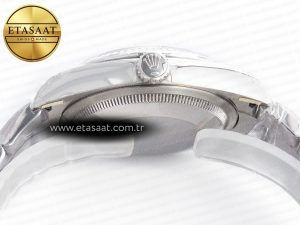 DateJust 41 126330 904L SS VSF 1:1 Best Edition Gray Dial Green Roman on Oyster Bracelet VS3235 - Görsel 15