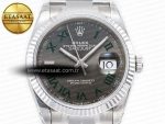DateJust 41 126330 904L SS VSF 1:1 Best Edition Gray Dial Green Roman on Oyster Bracelet VS3235 - Görsel 4