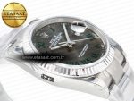 DateJust 41 126330 904L SS VSF 1:1 Best Edition Gray Dial Green Roman on Oyster Bracelet VS3235 - Görsel 7