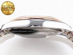 DATEJUST 41 126331 VSF 1:1 BEST EDITION 904L STEEL GRAY TEXTURED DIAL ON SS/RG JUBILEE BRACELET VS3235 - Görsel 14