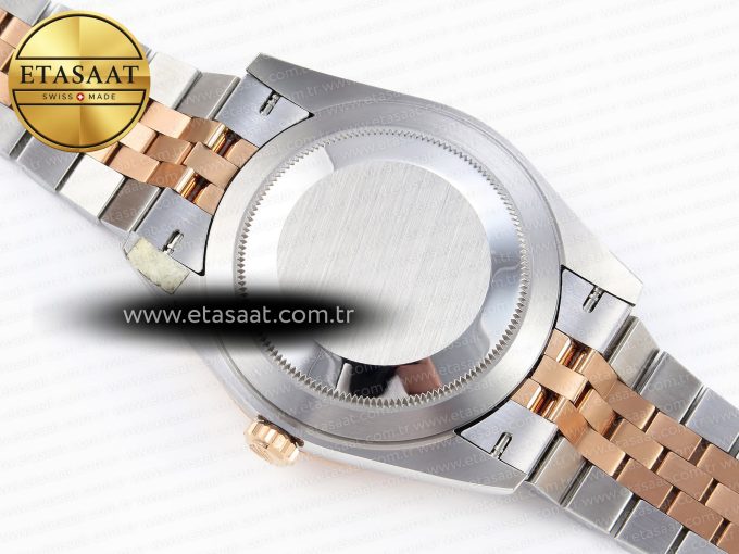 DATEJUST 41 126331 VSF 1:1 BEST EDITION 904L STEEL GRAY TEXTURED DIAL ON SS/RG JUBILEE BRACELET VS3235 - Görsel 17