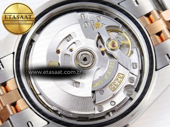 DATEJUST 41 126331 VSF 1:1 BEST EDITION 904L STEEL GRAY TEXTURED DIAL ON SS/RG JUBILEE BRACELET VS3235 - Görsel 19
