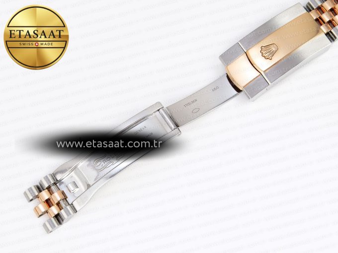 DATEJUST 41 126331 VSF 1:1 BEST EDITION 904L STEEL GRAY TEXTURED DIAL ON SS/RG JUBILEE BRACELET VS3235 - Görsel 27