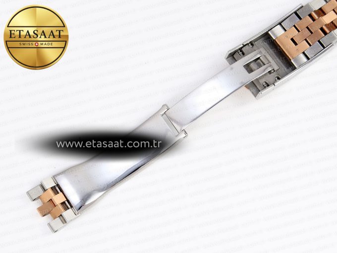 DATEJUST 41 126331 VSF 1:1 BEST EDITION 904L STEEL GRAY TEXTURED DIAL ON SS/RG JUBILEE BRACELET VS3235 - Görsel 28