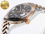 Rolex DATEJUST 41 126331 GRAY TEXTURED DIAL ON SS/RG VS3235 - Görsel 8