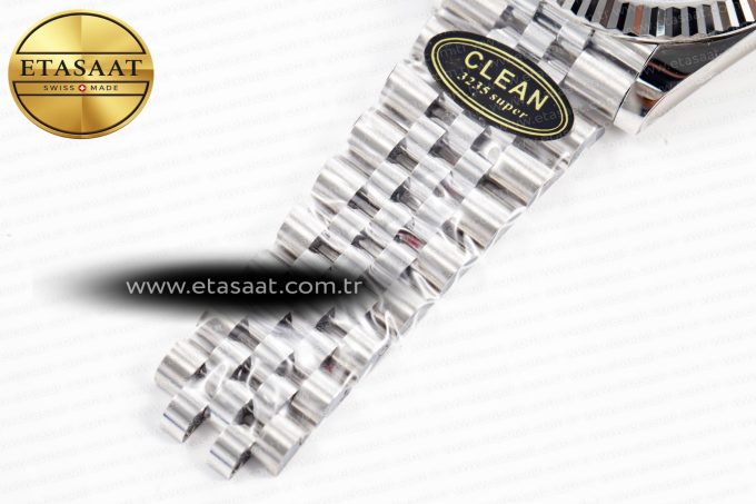 DateJust 41 126334 904L SS Clean Factory Best Edition Wimbledon Dial on Jubilee Bracelet VR3235 - Görsel 25