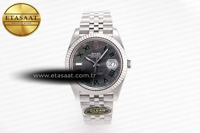 DateJust 41 126334 904L SS Clean Factory Best Edition Wimbledon Dial on Jubilee Bracelet VR3235 - Görsel 3