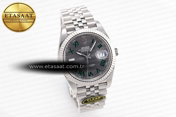 DateJust 41 126334 904L SS Clean Factory Best Edition Wimbledon Dial on Jubilee Bracelet VR3235 - Görsel 4