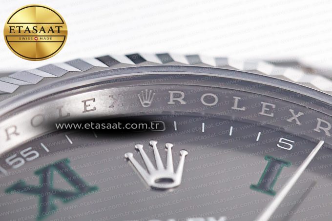 DateJust 41 126334 904L SS Clean Factory Best Edition Wimbledon Dial on Jubilee Bracelet VR3235 - Görsel 7