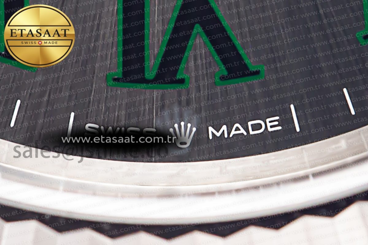 DateJust 41 126334 904L SS Clean Factory Best Edition Wimbledon Dial on Oyster Bracelet VR3235 - Görsel 13