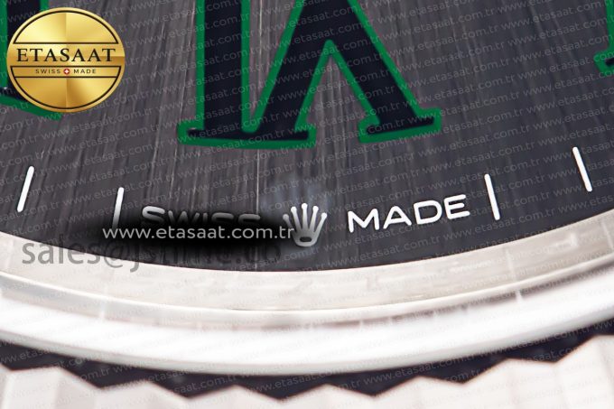 DateJust 41 126334 904L SS Clean Factory Best Edition Wimbledon Dial on Oyster Bracelet VR3235 - Görsel 13