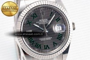 DateJust 41 126334 904L SS Clean Factory Best Edition Wimbledon Dial on Oyster Bracelet VR3235 - Görsel 6