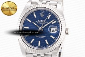 DateJust 41 126334 Clean 1:1 Best Edition 904L Steel Blue Stick Dial on Jubilee Bracelet VR3235 - Görsel 4
