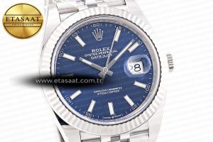 DateJust 41 126334 Clean 1:1 Best Edition 904L Steel Blue Stick Dial on Jubilee Bracelet VR3235 - Görsel 6