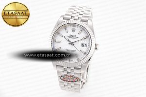 DateJust 41 126334 Clean 1:1 Best Edition 904L Steel White Stick Dial on Jubilee Bracelet VR3235 - Görsel 2