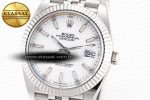 DateJust 41 126334 Clean 1:1 Best Edition 904L Steel White Stick Dial on Jubilee Bracelet VR3235 - Görsel 4