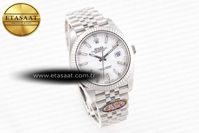 DateJust 41 126334 Clean 1:1 Best Edition 904L Steel White Stick Dial on Jubilee Bracelet VR3235 - Görsel 5