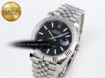 Rolex DATEJUST 41MM 126334 BLACK DIAL STICKS MARKERS ON JUBILEE SH3235 - Görsel 2