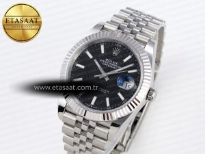 DATEJUST 41MM 126334 904 SS ARF 1:1 BEST EDITION BLACK DIAL STICKS MARKERS ON JUBILEE BRACELET SH3235 - Görsel 2