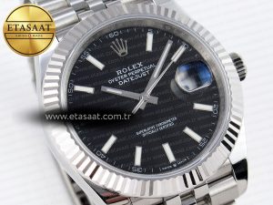 DATEJUST 41MM 126334 904 SS ARF 1:1 BEST EDITION BLACK DIAL STICKS MARKERS ON JUBILEE BRACELET SH3235 - Görsel 5