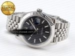 DATEJUST 41MM 126334 904 SS ARF 1:1 BEST EDITION BLACK DIAL STICKS MARKERS ON JUBILEE BRACELET SH3235 - Görsel 6