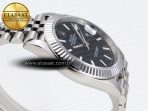 Rolex DATEJUST 41MM 126334 BLACK DIAL STICKS MARKERS ON JUBILEE SH3235 - Görsel 9