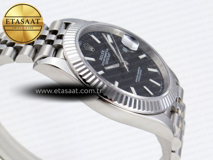 DATEJUST 41MM 126334 904 SS ARF 1:1 BEST EDITION BLACK DIAL STICKS MARKERS ON JUBILEE BRACELET SH3235 - Görsel 9