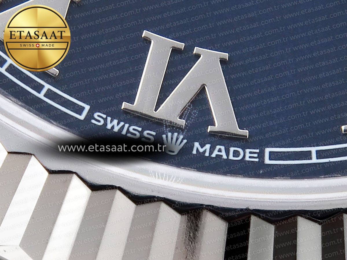 Rolex DATEJUST 41MM 126334 BLUE DIAL ROMAN MARKERS ON JUBILEE SH3235 - Görsel 13