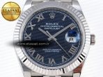 Rolex DATEJUST 41MM 126334 BLUE DIAL ROMAN MARKERS ON JUBILEE SH3235 - Görsel 4