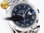 Rolex DATEJUST 41MM 126334 BLUE DIAL ROMAN MARKERS ON JUBILEE SH3235 - Görsel 5