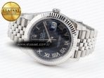 Rolex DATEJUST 41MM 126334 BLUE DIAL ROMAN MARKERS ON JUBILEE SH3235 - Görsel 7