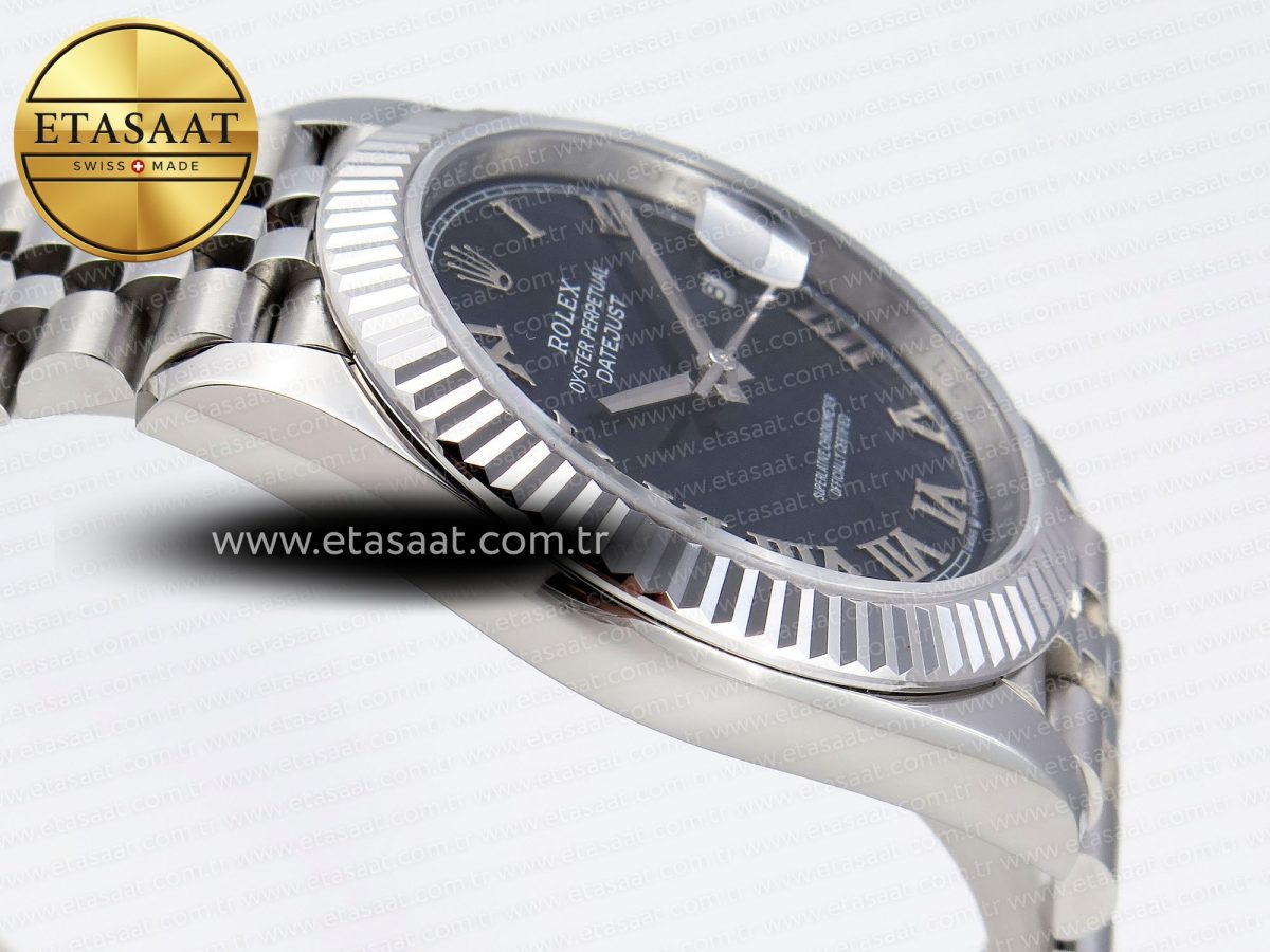 Rolex DATEJUST 41MM 126334 BLUE DIAL ROMAN MARKERS ON JUBILEE SH3235 - Görsel 9