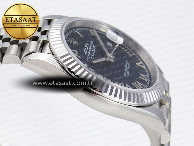 DATEJUST 41MM 126334 904 SS ARF 1:1 BEST EDITION BLUE DIAL ROMAN MARKERS ON JUBILEE BRACELET SH3235 - Görsel 9